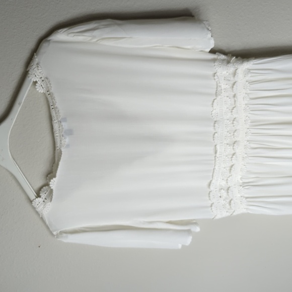 Lulu's Swim Lulus Bay Breeze White Swim Cover-Up Women's XS Golden 4 - Picture 8 of 11